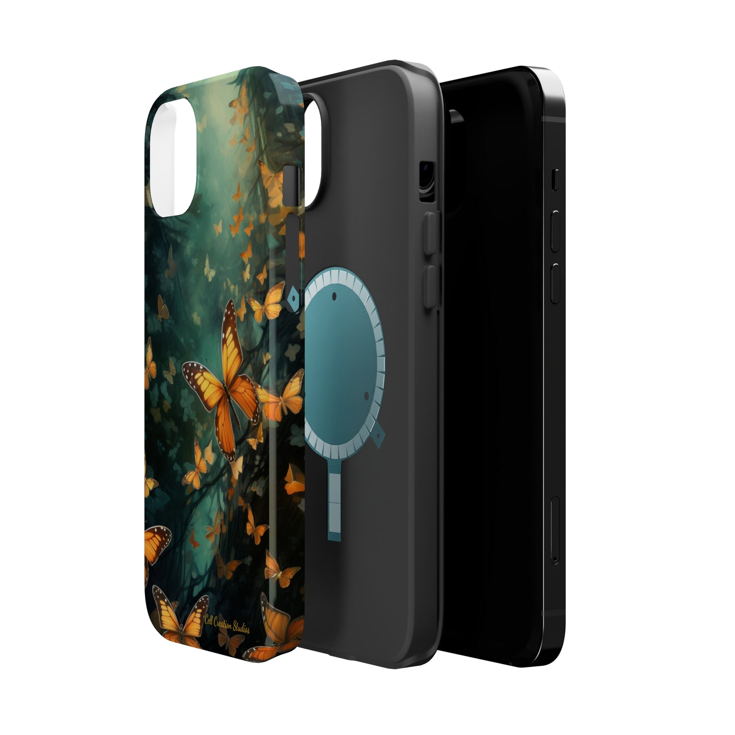 Introducing the "Butterfly Symphony" Cell Phone Case – Embrace the Dance of Nature! -MagSafe Tough Cases