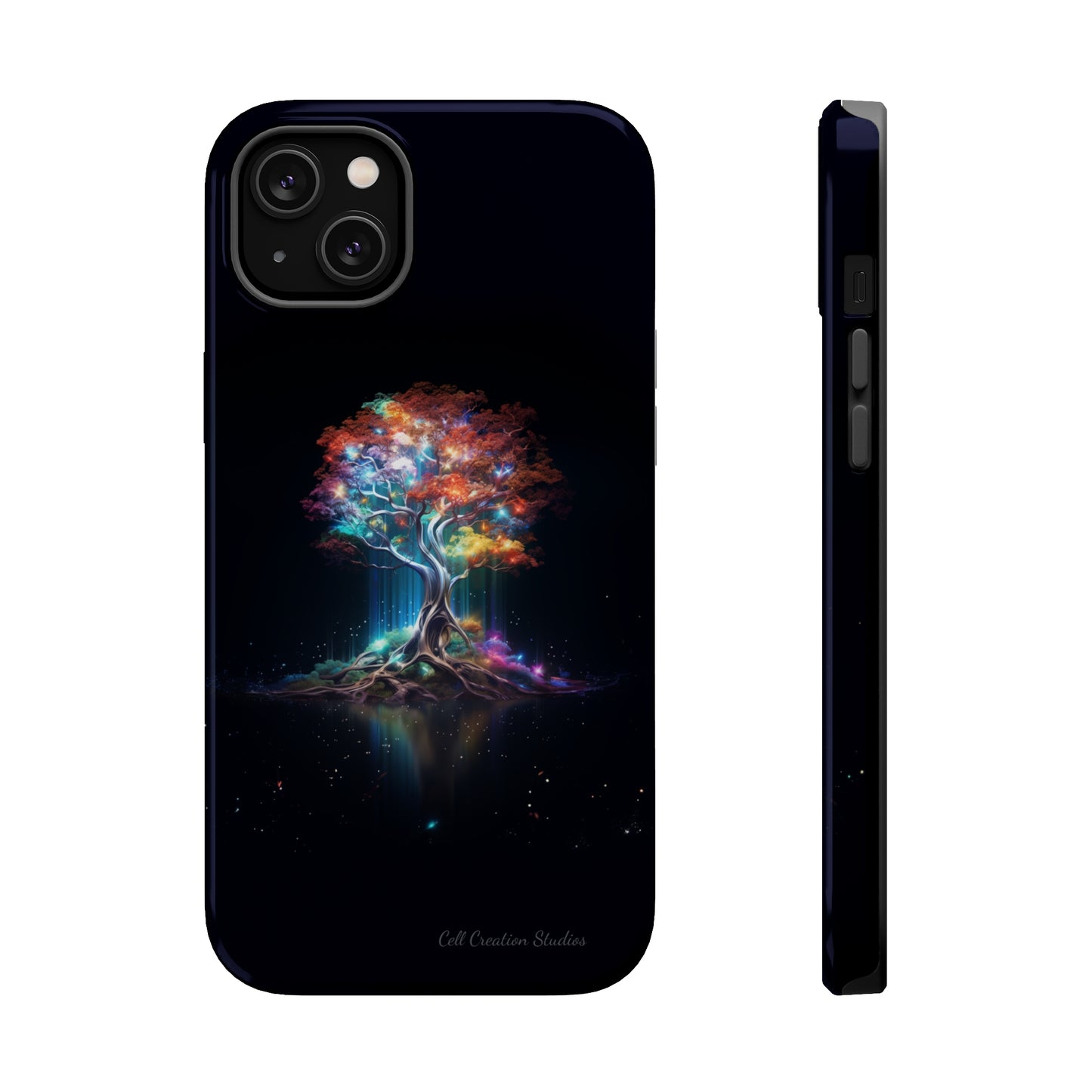 Introducing the "Vibrant Glow Tree" Cell Phone Case – Radiate Elegance with Nature's Brilliance -MagSafe Tough Cases