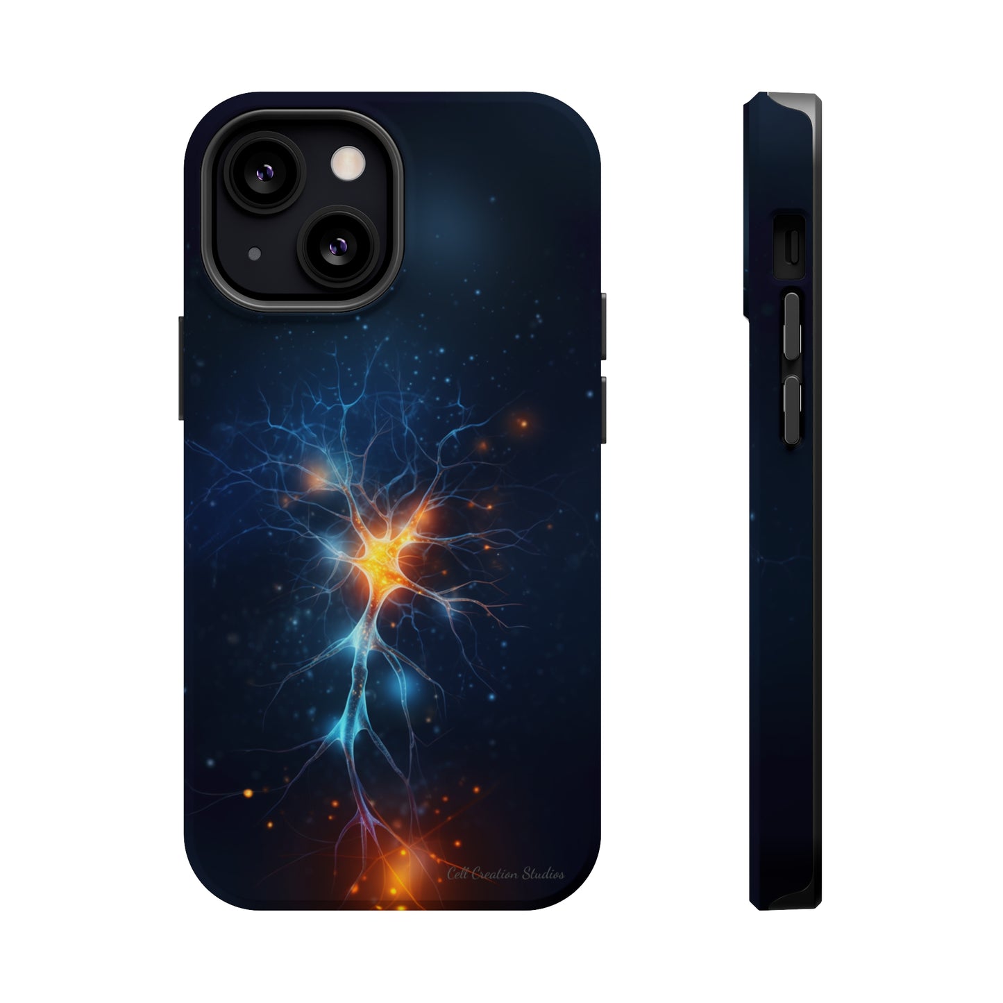 Introducing the "Luminous Neuron" Cell Phone Case – Illuminate Your Connection! -MagSafe Tough Cases