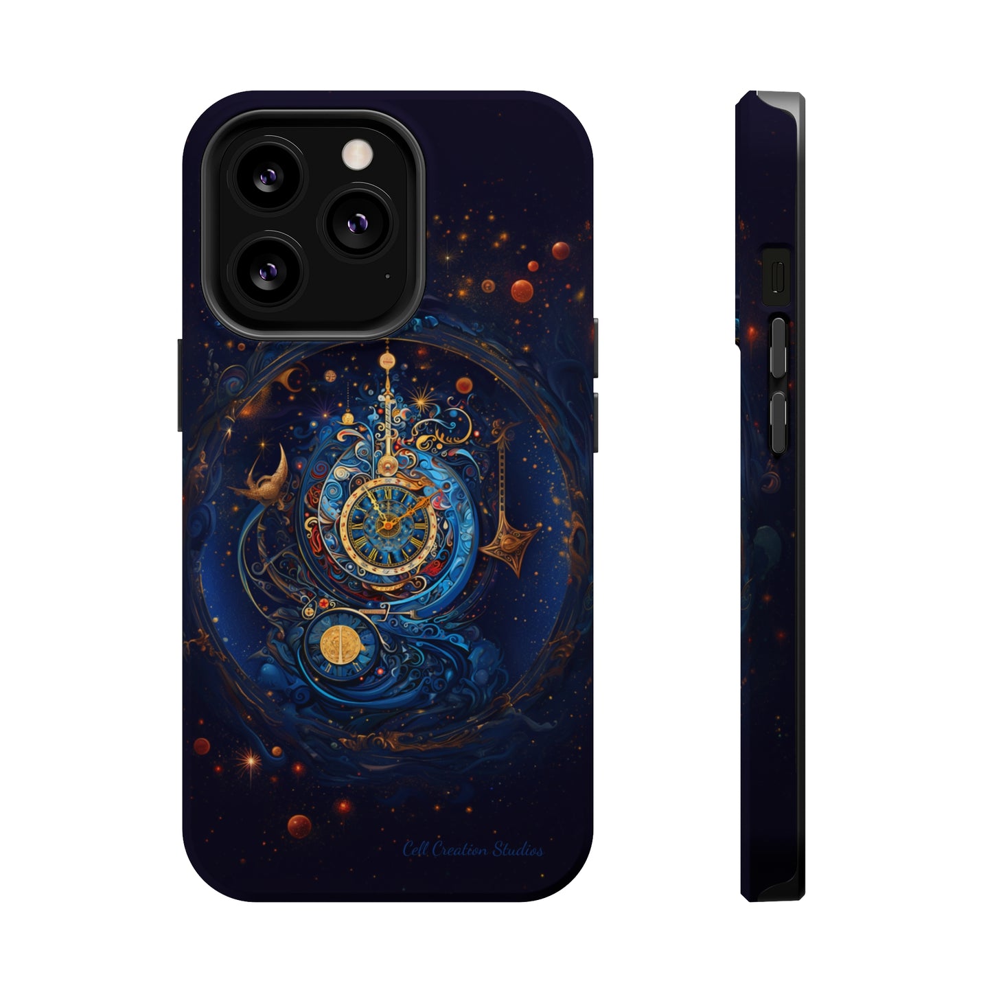 "Cosmic Clock Elegance" -MagSafe Tough iPhone Cases