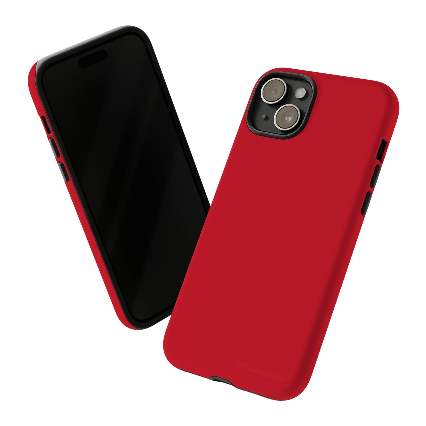 "Bold Crimson Shield" -Tough iPhone Cases