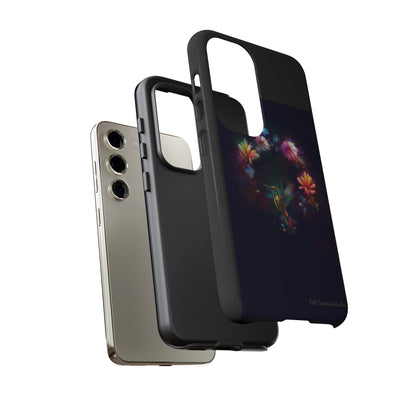 Introducing the "Floral Harmony Hummingbird" Cell Phone Case – Where Elegance Meets Nature -Tough Cases