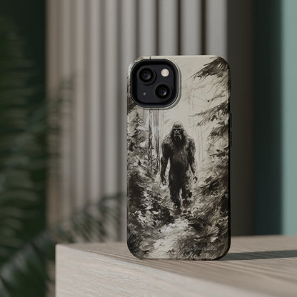 "Bigfoot in the Wilderness" Cell Phone Case – Encounter Bigfoot's Mystery -MagSafe Tough Cases