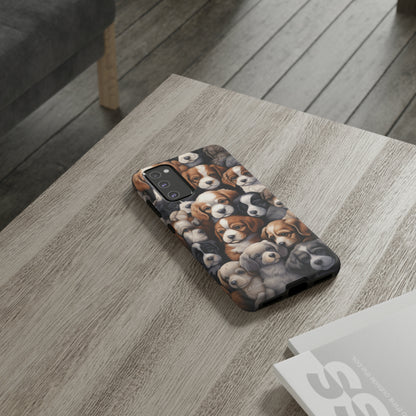 "Puppy Pile" Cuddles Phone Case -Tough Cases