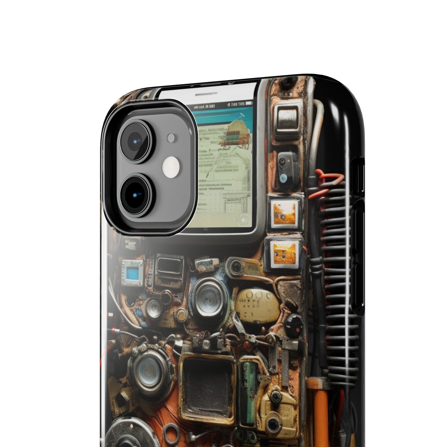 Introducing the "Tech Insight" Cell Phone Case – Explore Inner Workings with Transparent Design -Tough Phone Cases