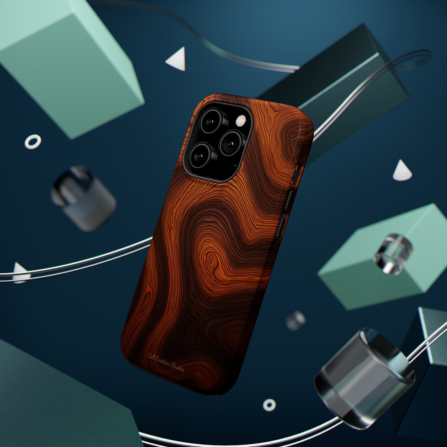 Introducing the "Natural Woodgrain" Cell Phone Case – Embrace Organic Beauty with Wood Pattern Design -MagSafe Tough Cases