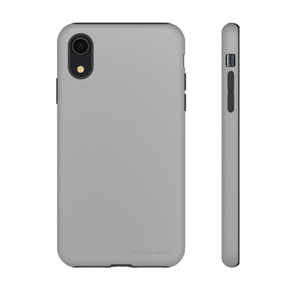 "Sleek Silver Essence" -Tough iPhone Cases