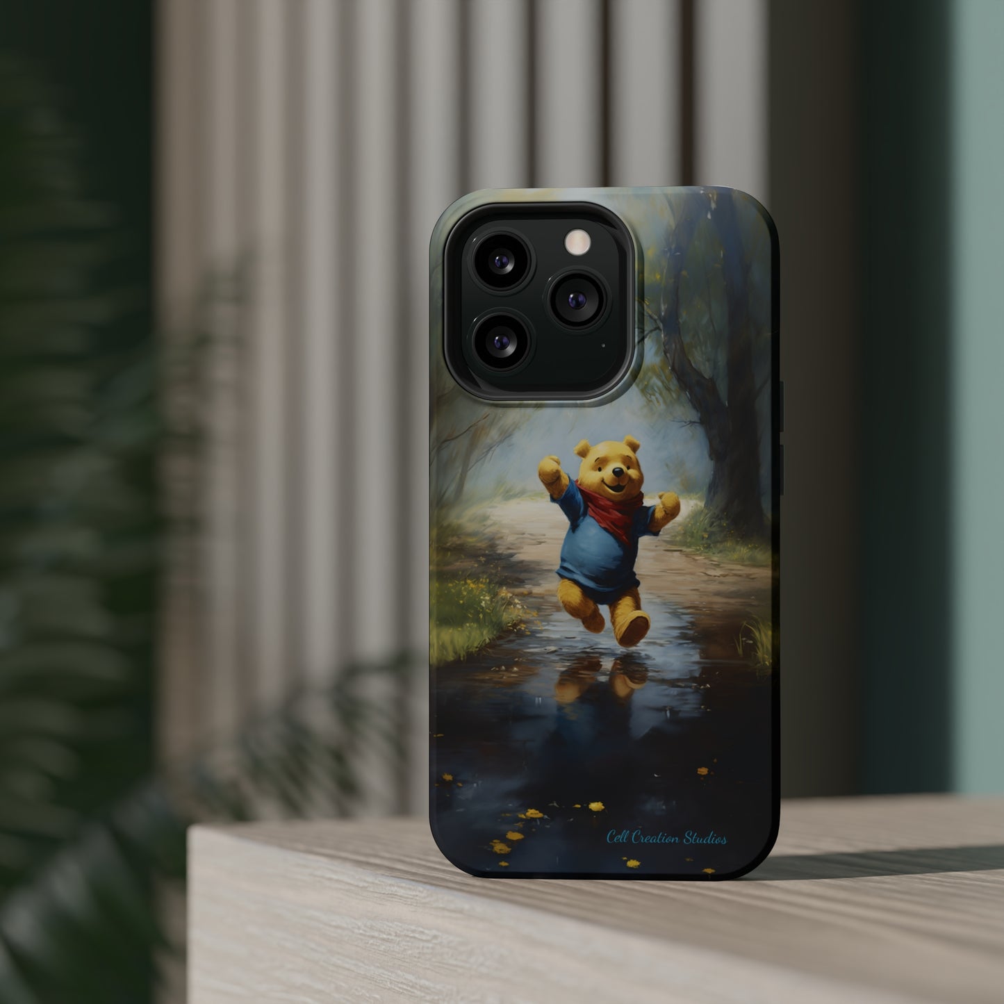 Introducing the "Winnie-The-Pooh Puddle Splash" Cell Phone Case – A Splash of Nostalgic Fun -MagSafe Tough Cases