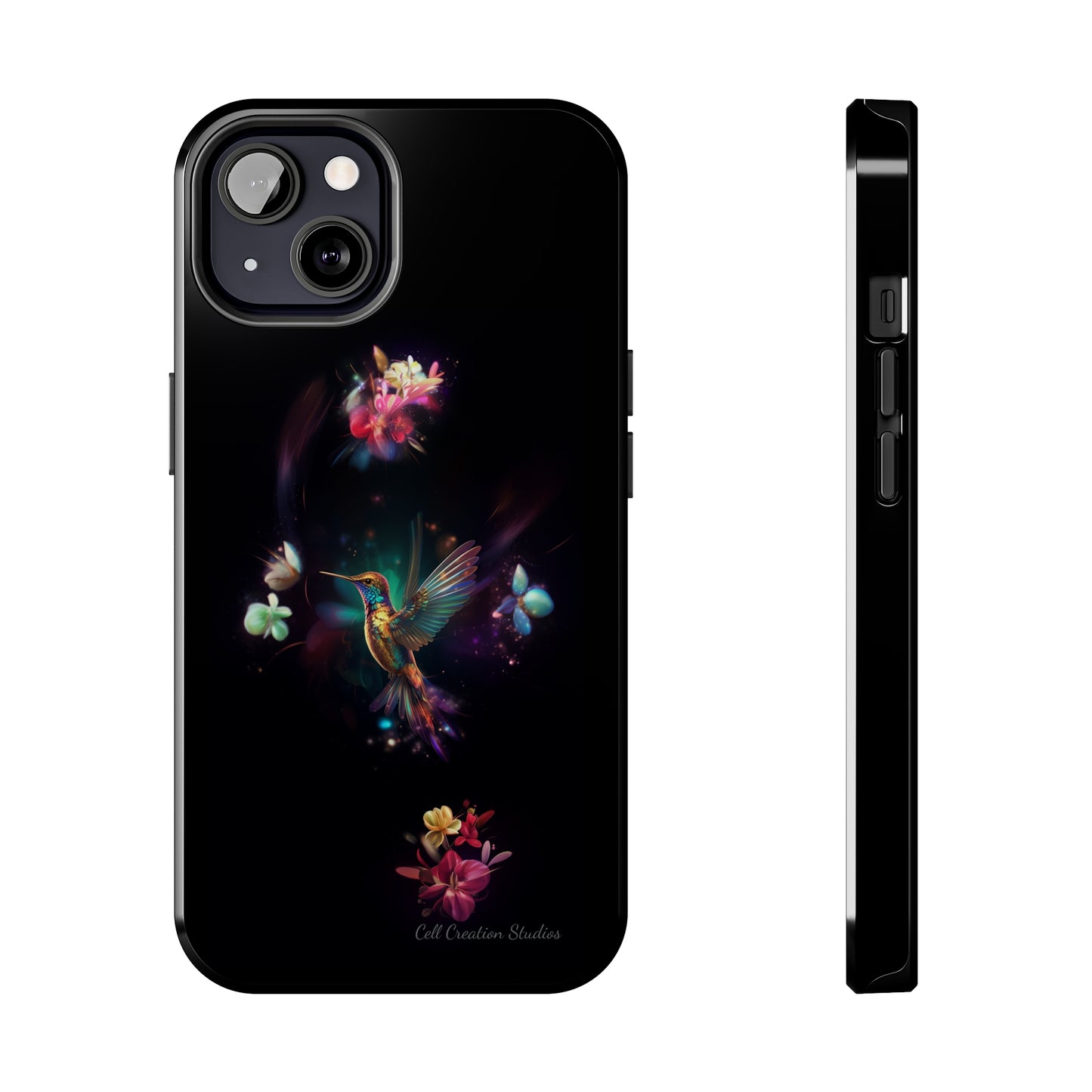 Introducing the "Floral Harmony Hummingbird" Cell Phone Case – Where Elegance Meets Nature -Tough Phone Cases