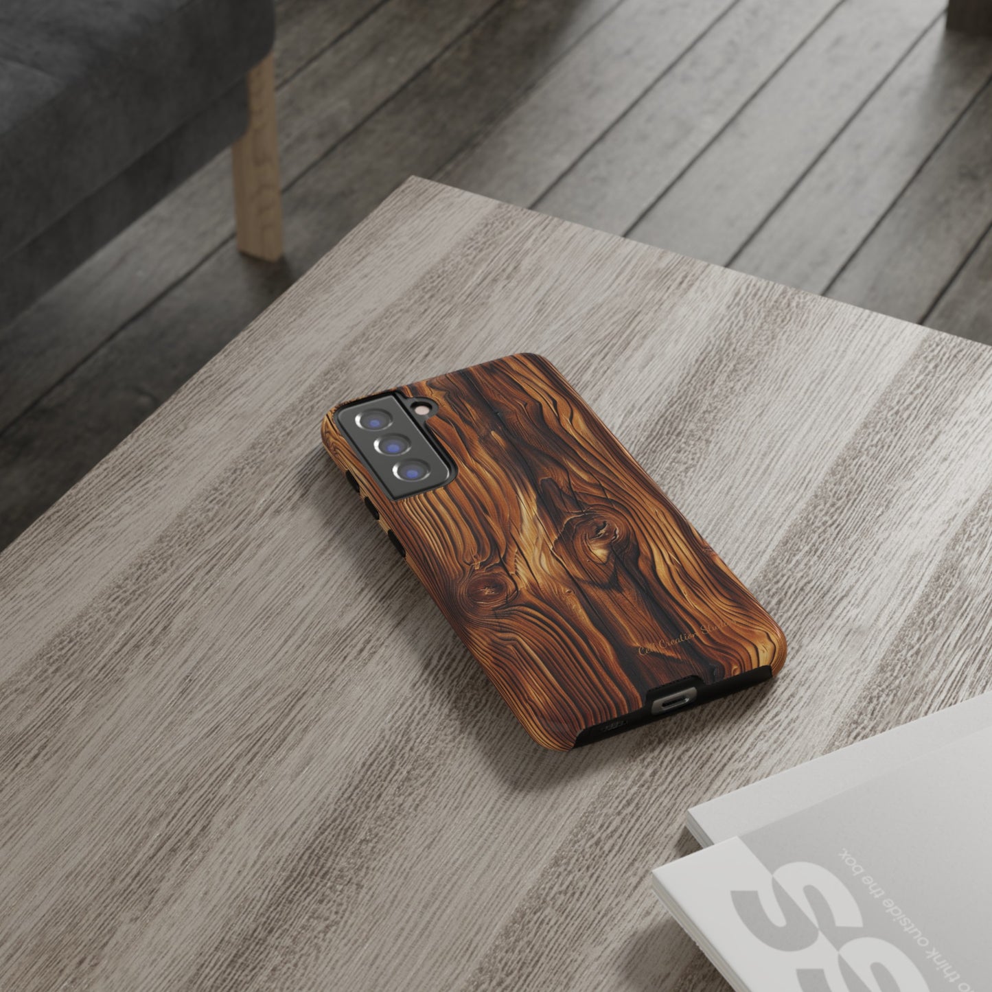 "Wood Grain Elegance" Tough Samsung Galaxy Cases