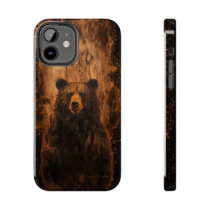 "Bear Wood Grain"-Tough Phone Cases