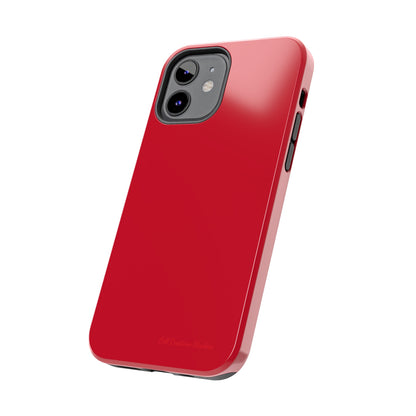 "Bold Crimson Shield" -Tough iPhone Cases