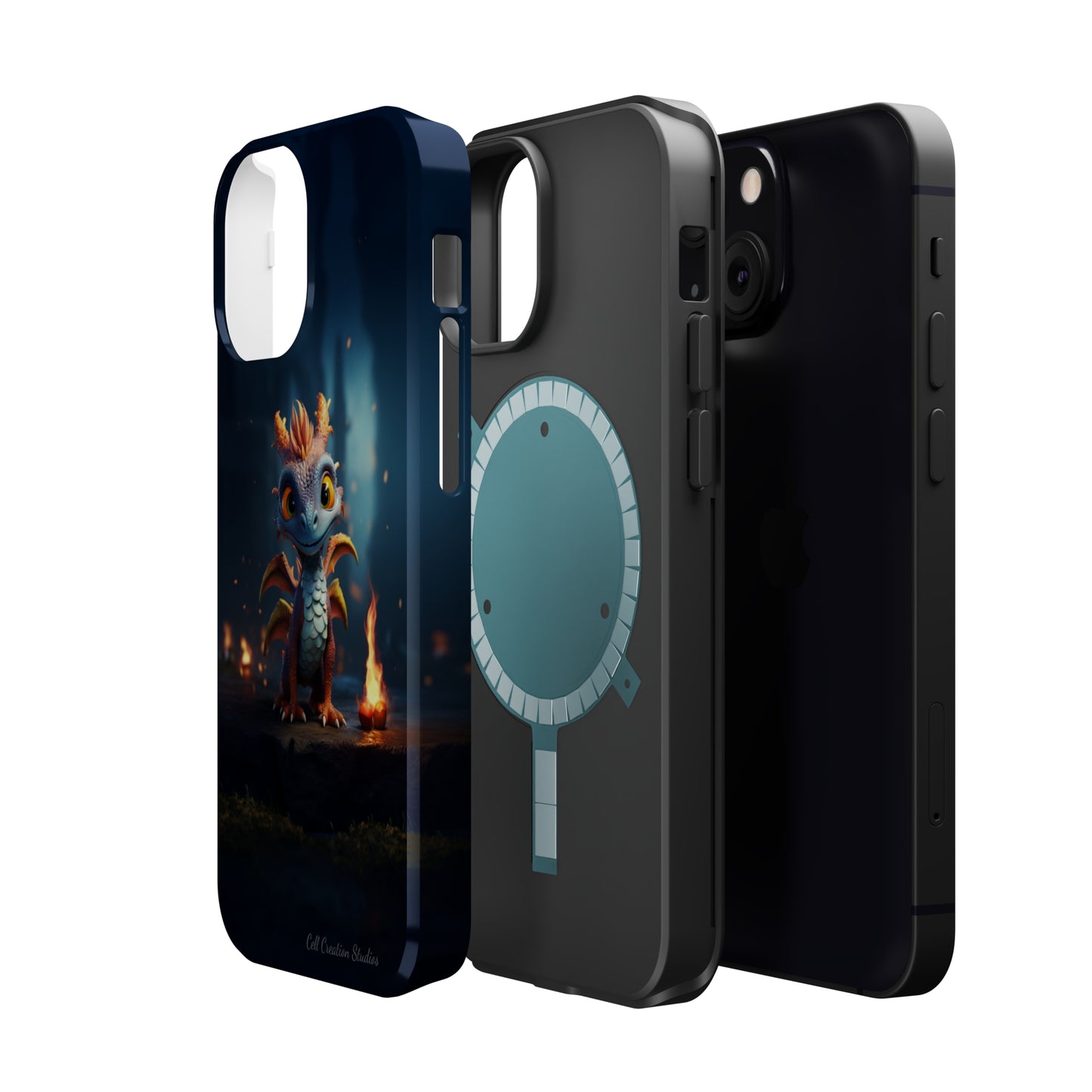 Introducing the "Azure Dragon" Cell Phone Case – Unleash Mythical Marvels -MagSafe Tough Cases