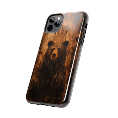 "Bear Wood Grain"-Tough Phone Cases