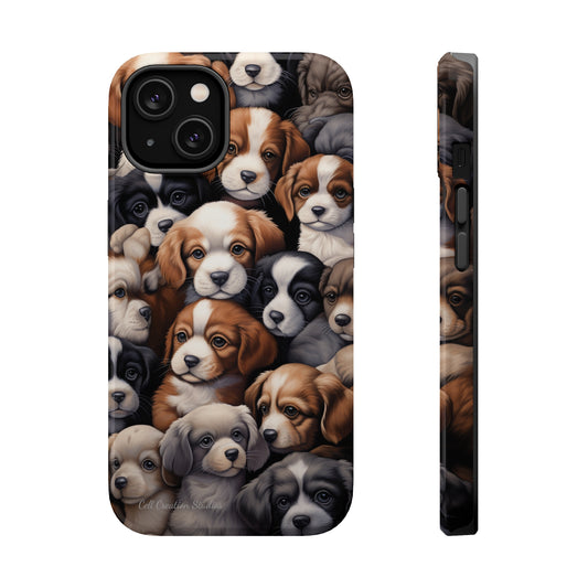 "Puppy Pile" Cuddles Phone Case -MagSafe Tough Cases