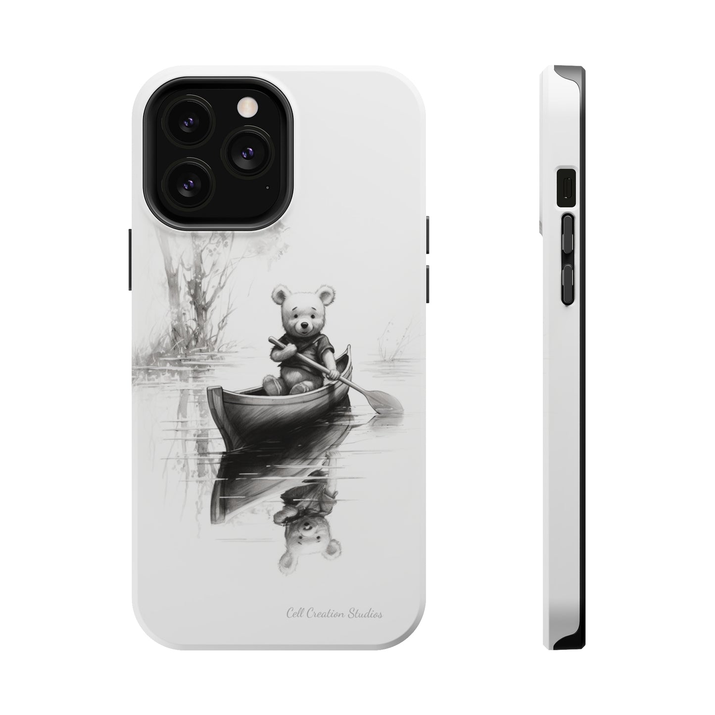 "Winnie-the-Pooh Rowing" Phone Case -MagSafe Tough Cases