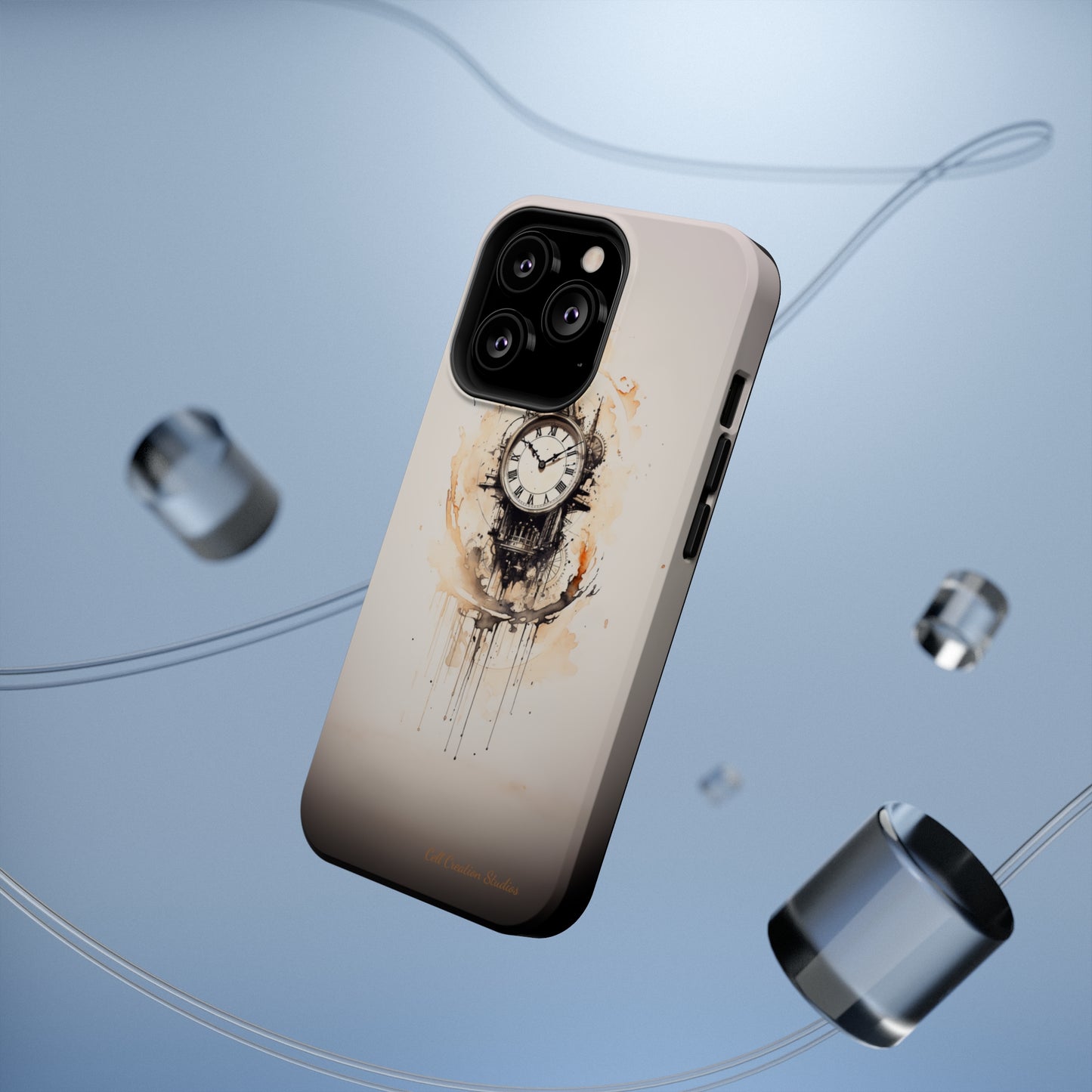 Introducing the "Elegant Clockwork" Cell Phone Case – Embrace Timekeeping with Style and Grace -MagSafe Tough Cases