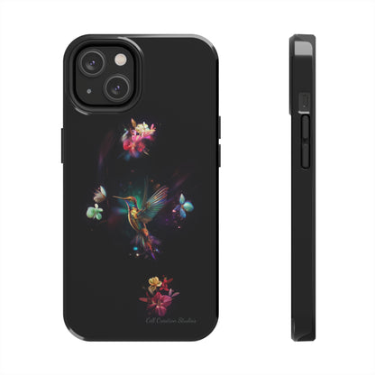 Introducing the "Floral Harmony Hummingbird" Cell Phone Case – Where Elegance Meets Nature -Tough Phone Cases