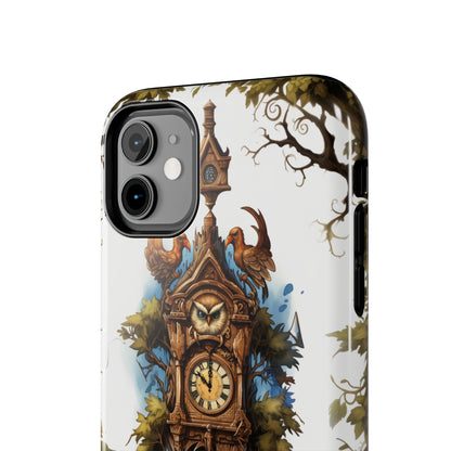 Introducing the "Timeless Charm Cuckoo Clock" Cell Phone Case – Embrace Vintage Elegance -Tough Phone Cases