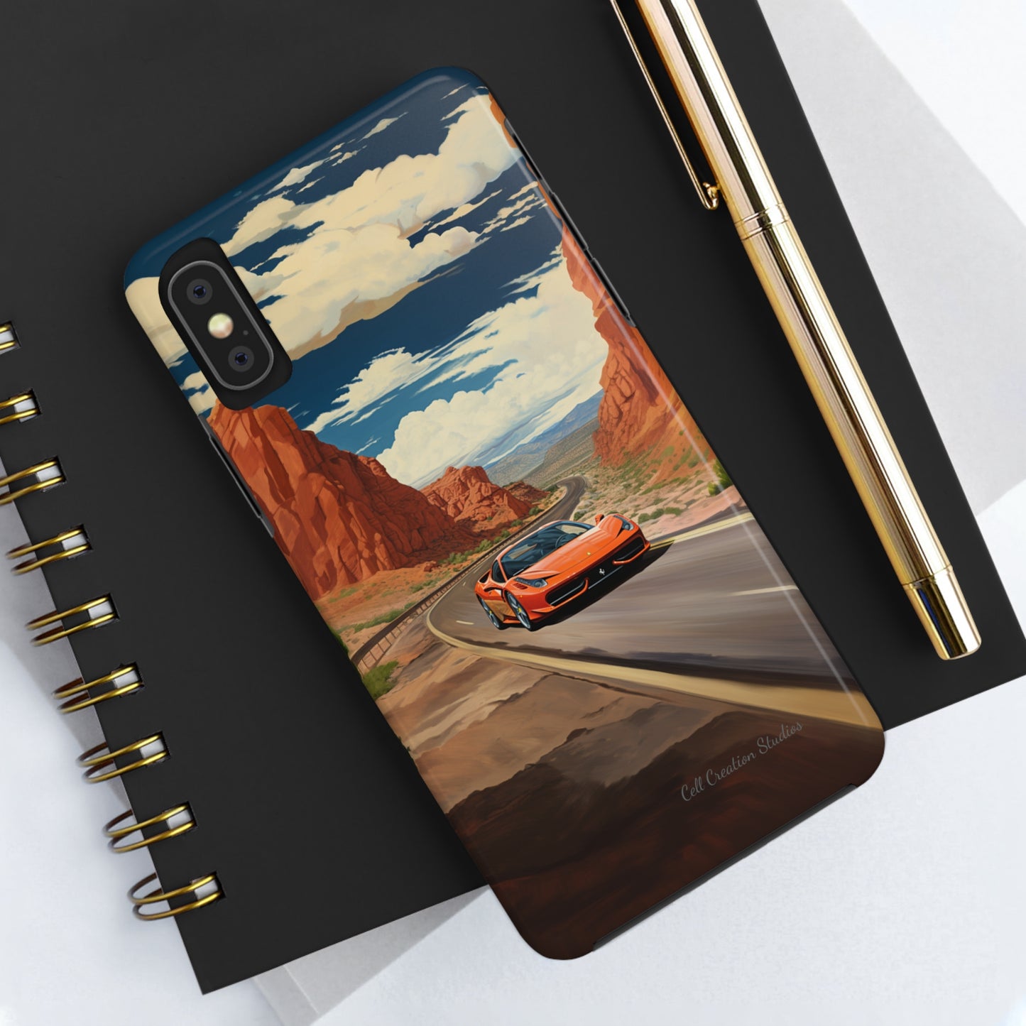 "Desert Racer Ferrari Edition" -Tough iPhone Cases