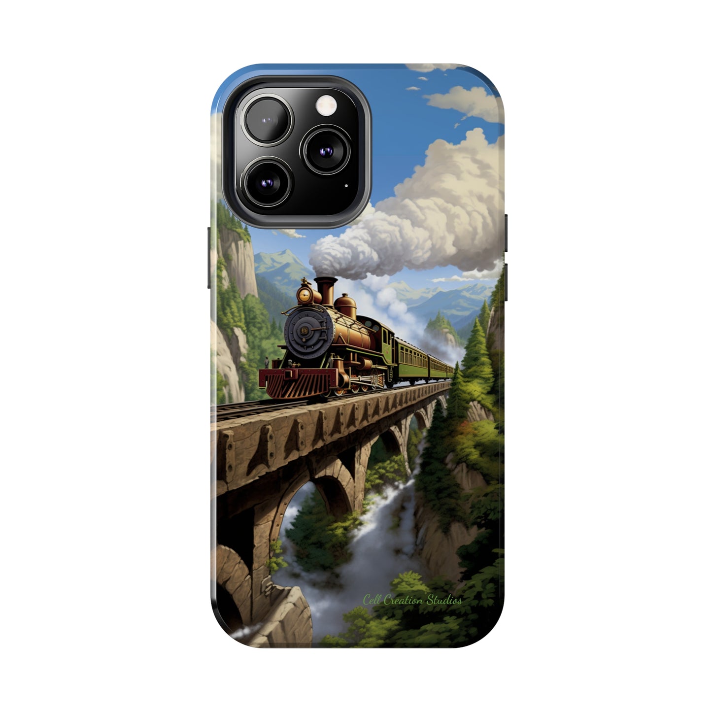 The "Scenic Mountain Train" Phone Case -Tough Phone Cases