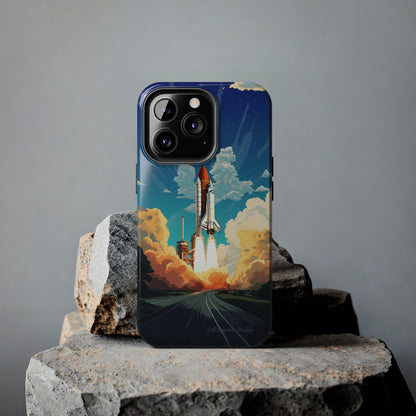 Introducing the "NASA Space Shuttle Launch" Cell Phone Case – Elevate Your Style to New Heights -Tough Phone Cases