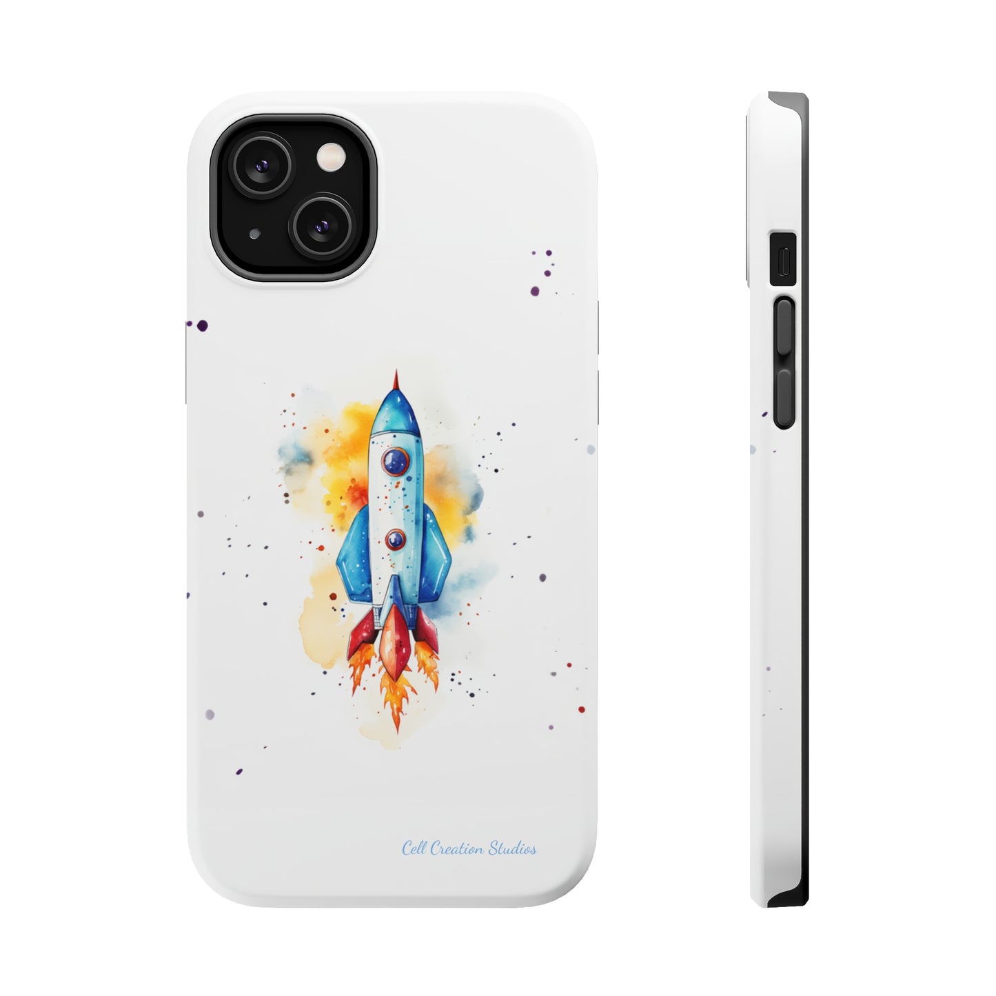 Introducing our "Cosmic Rocket" Cell Phone Case – Where Style Meets Adventure -MagSafe Tough Cases