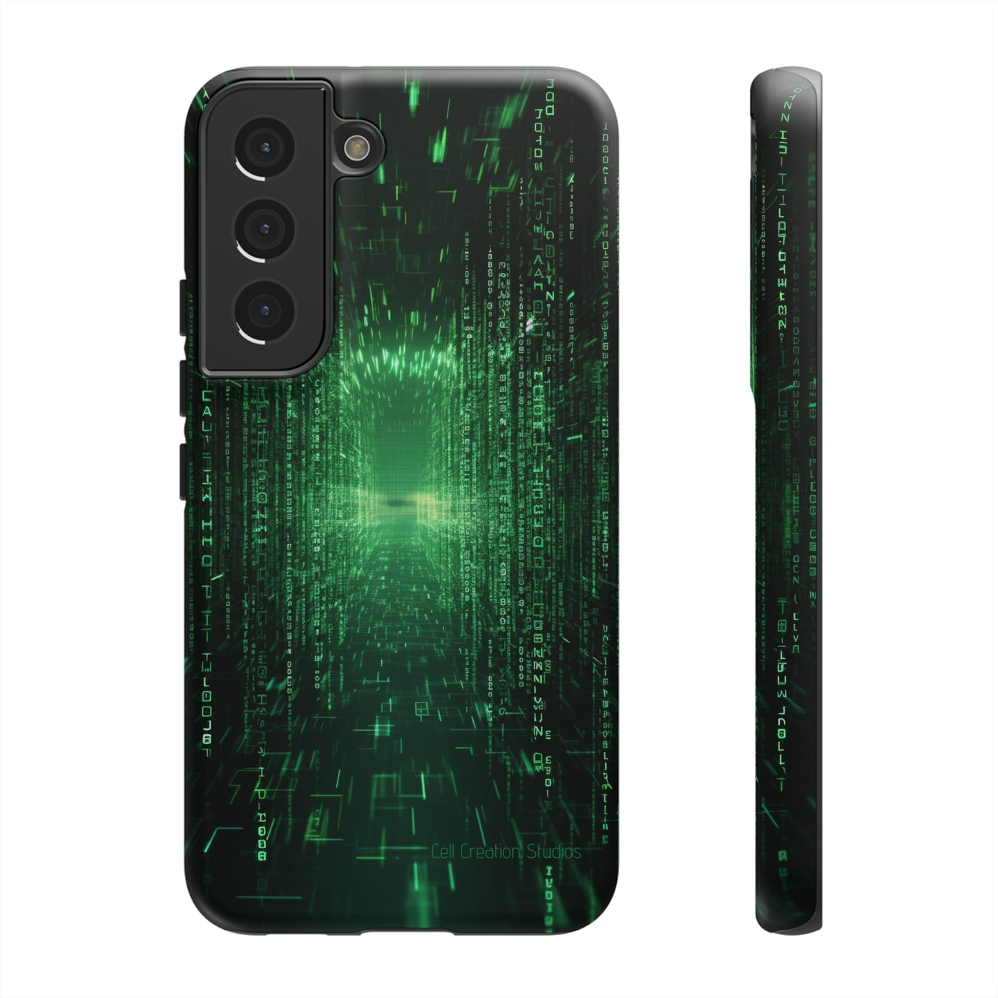 Introducing our "Digital Code Stream" Cell Phone Case – where style meets technology for your device's protection -Tough Cases