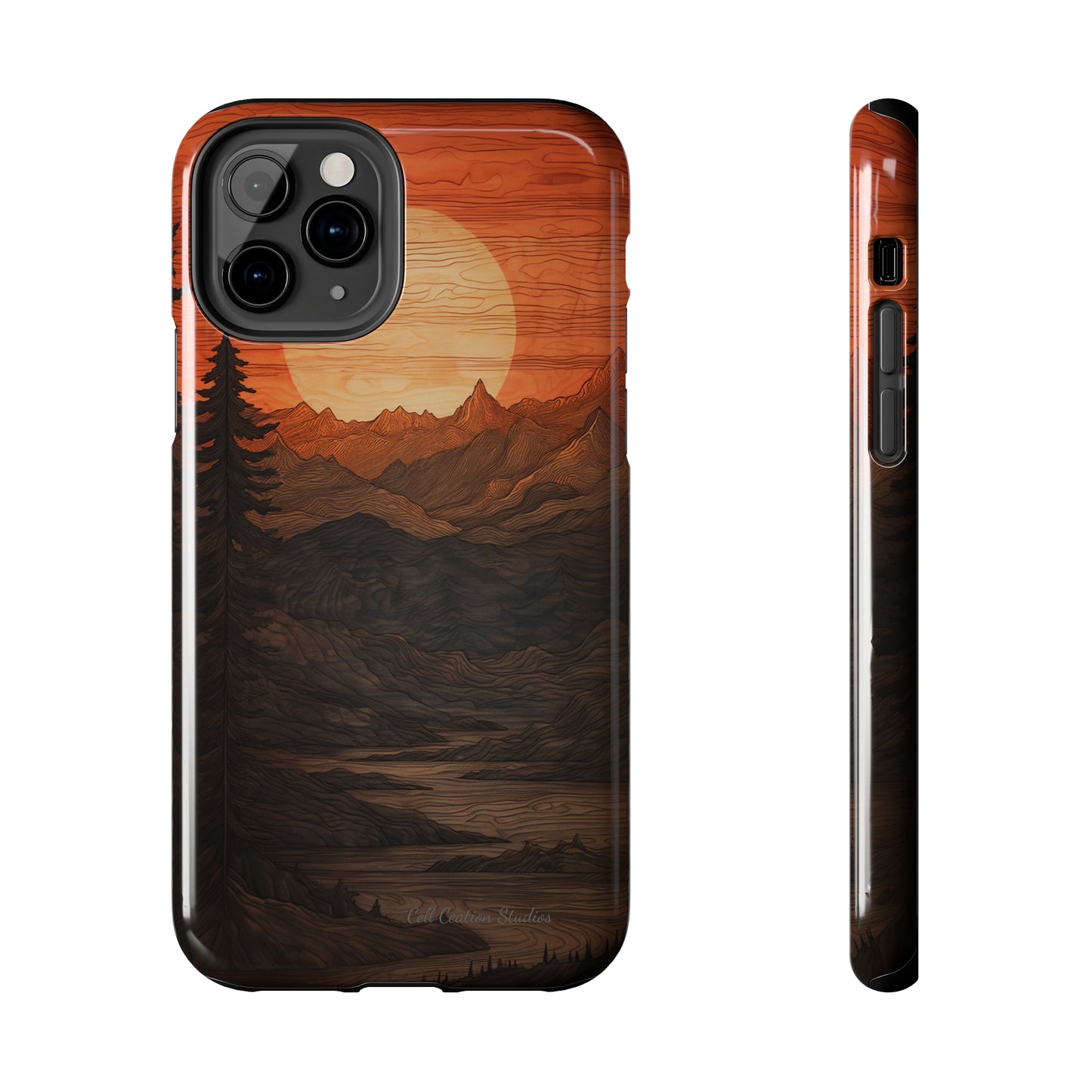 The "Sunset Mountains" Phone Case -Tough Phone Cases