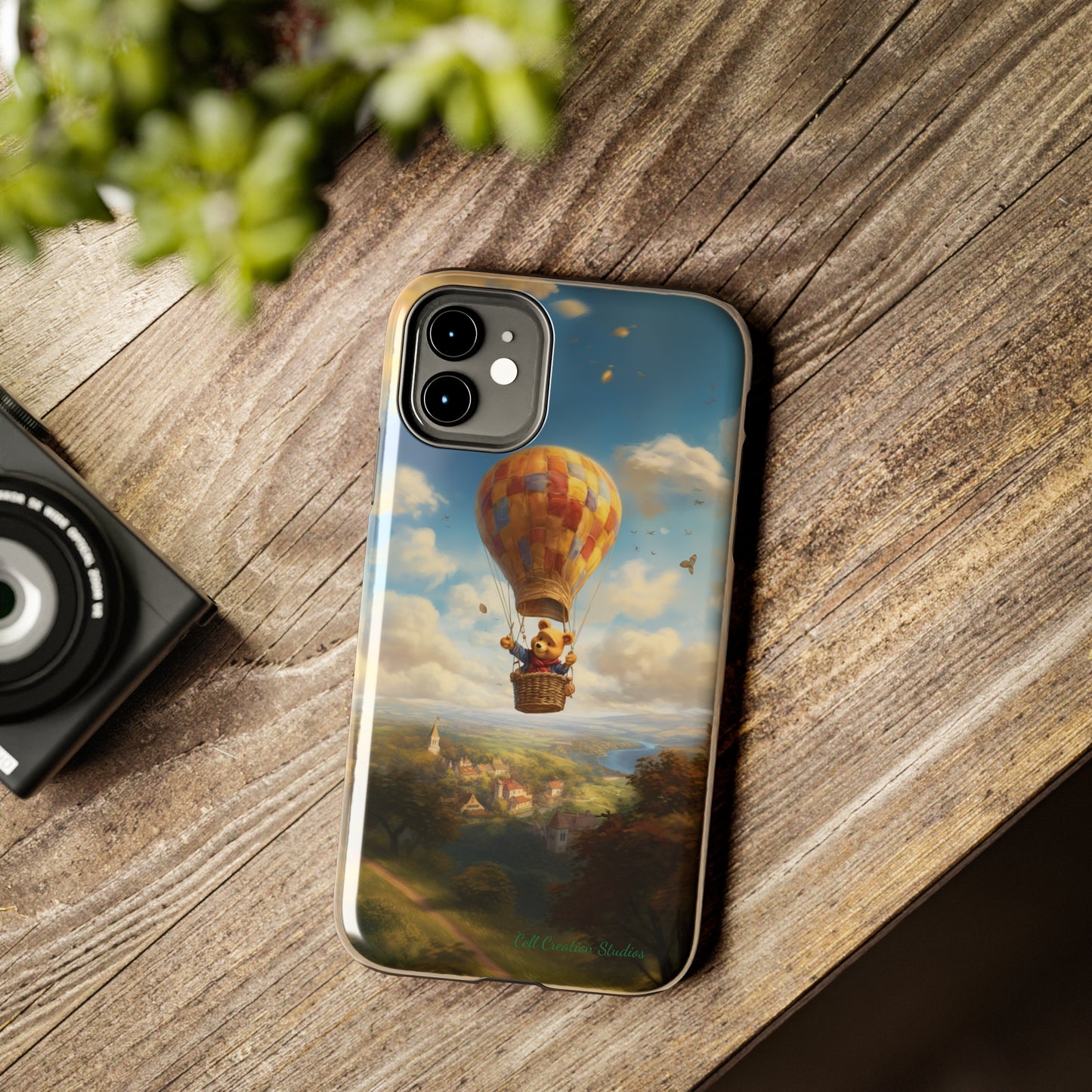 Introducing the "Winnie-The-Pooh's Balloon Adventure" Cell Phone Case – Soar to New Heights in Style -Tough Phone Cases