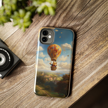 Introducing the "Winnie-The-Pooh's Balloon Adventure" Cell Phone Case – Soar to New Heights in Style -Tough Phone Cases