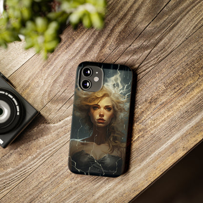 Introducing the "Electrifying Beauty" Cell Phone Case – Sparks of Style and Power -Slim Phone Cases