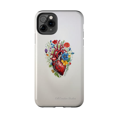 "Floral Heart Harmony" -Tough iPhone Cases