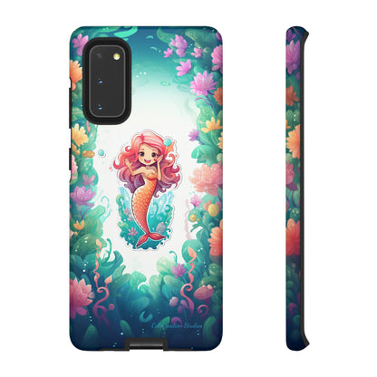 "Pink Seaflower Mermaid" -Tough Samsung Phone Cases