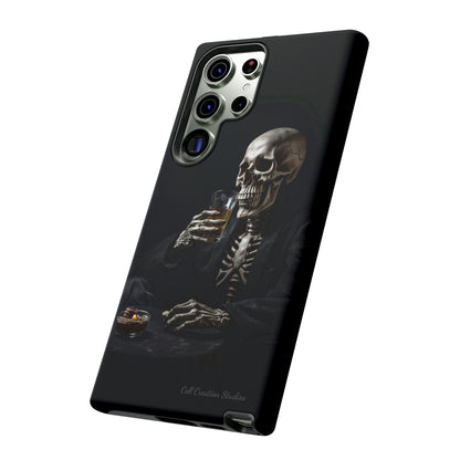 "Embrace the Dark Side with Our Skeleton Drinking Phone Case" -Tough Cases