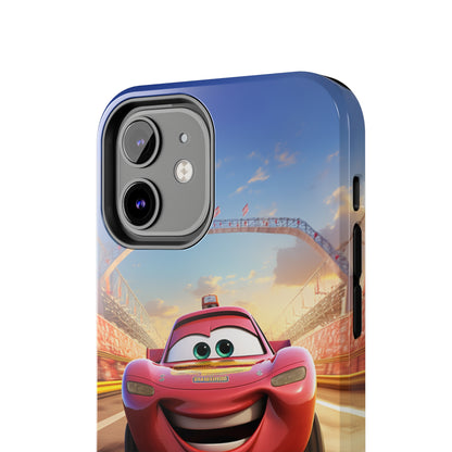 The "Smiling Red Racer" Phone Case -Tough Phone Cases