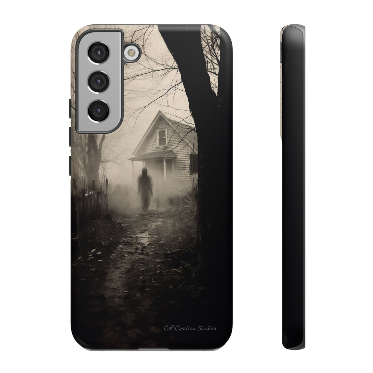 Introducing the "Ethereal Encounter" Cell Phone Case – Unveil the Mystery of the Ghostly Presence -Tough Cases