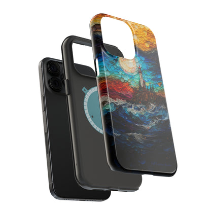 "Coastal Canvas Guardian" -MagSafe Tough iPhone Cases