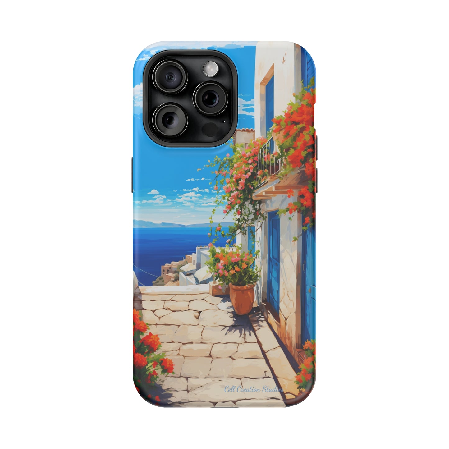 "Mediterranean Bliss Horizon" -MagSafe Tough iPhone Cases