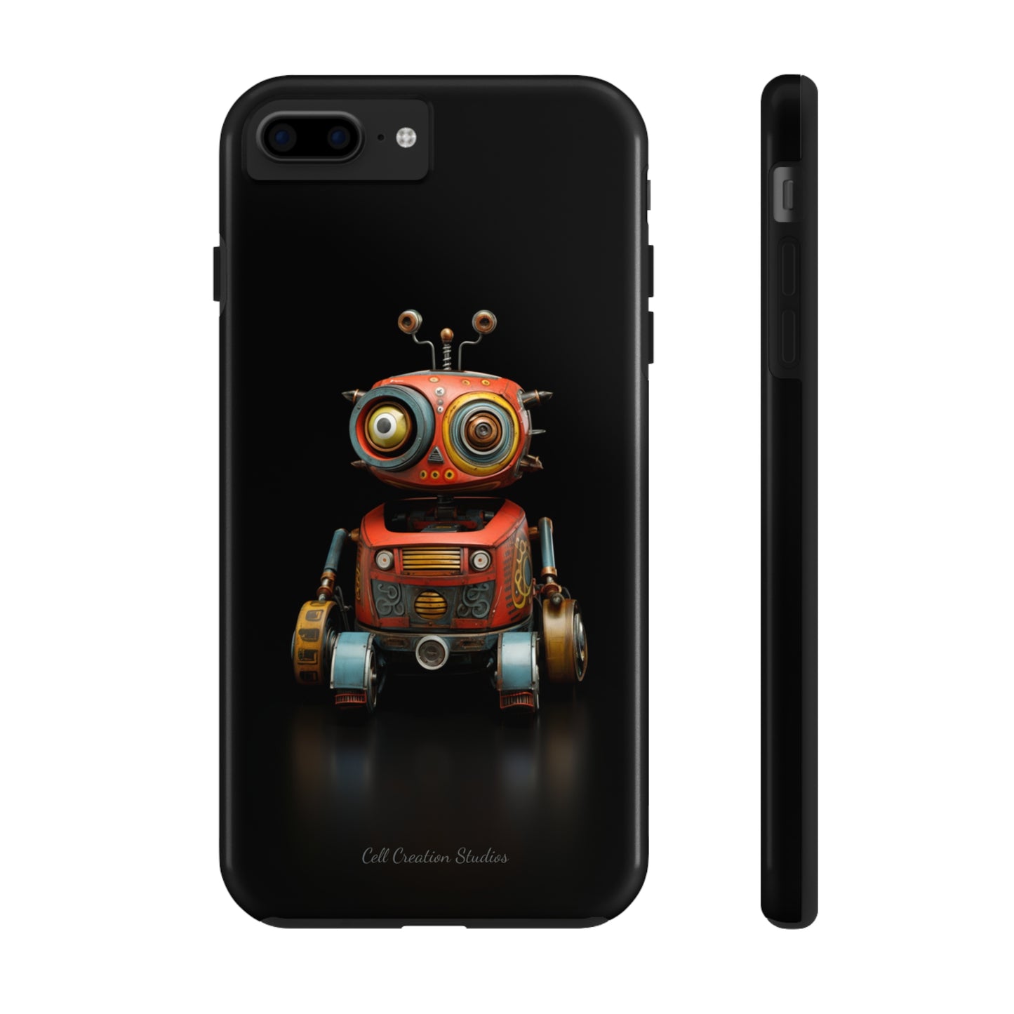 Introducing the "Toy Robot Delight" Cell Phone Case – Embrace Nostalgia with a Playful Robotic Companion! -Tough Phone Cases