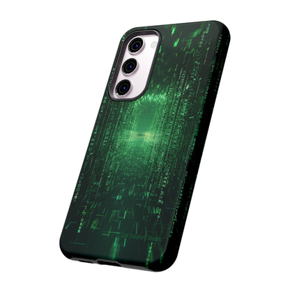 Introducing our "Digital Code Stream" Cell Phone Case – where style meets technology for your device's protection -Tough Cases