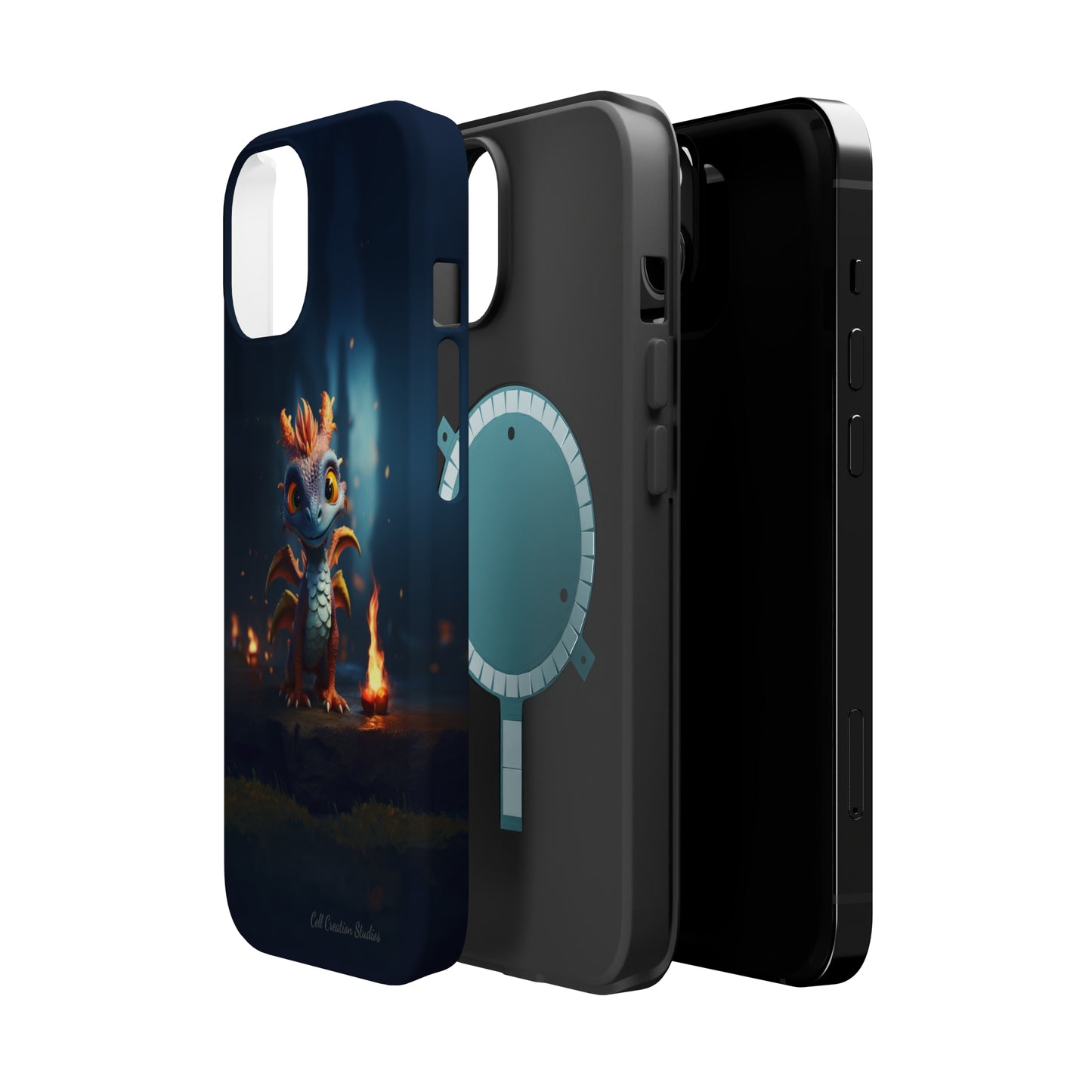 Introducing the "Azure Dragon" Cell Phone Case – Unleash Mythical Marvels -MagSafe Tough Cases