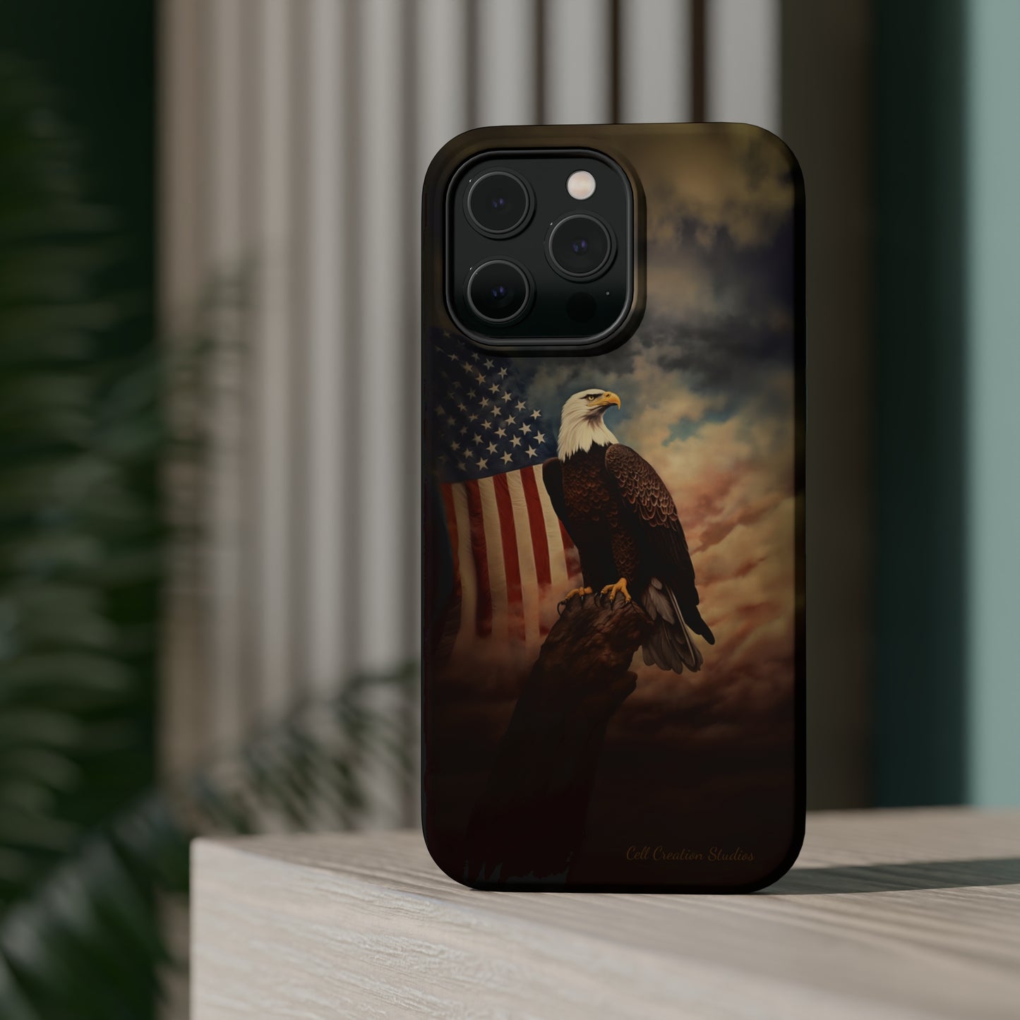 Introducing the "Patriot's Pride" Cell Phone Case – Soar with the American Eagle in Style -MagSafe Tough Cases