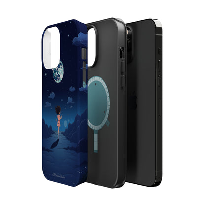 Introducing the "Moonlit Runner" Cell Phone Case – Embrace Adventure with a Captivating Lunar Design -MagSafe Tough Cases