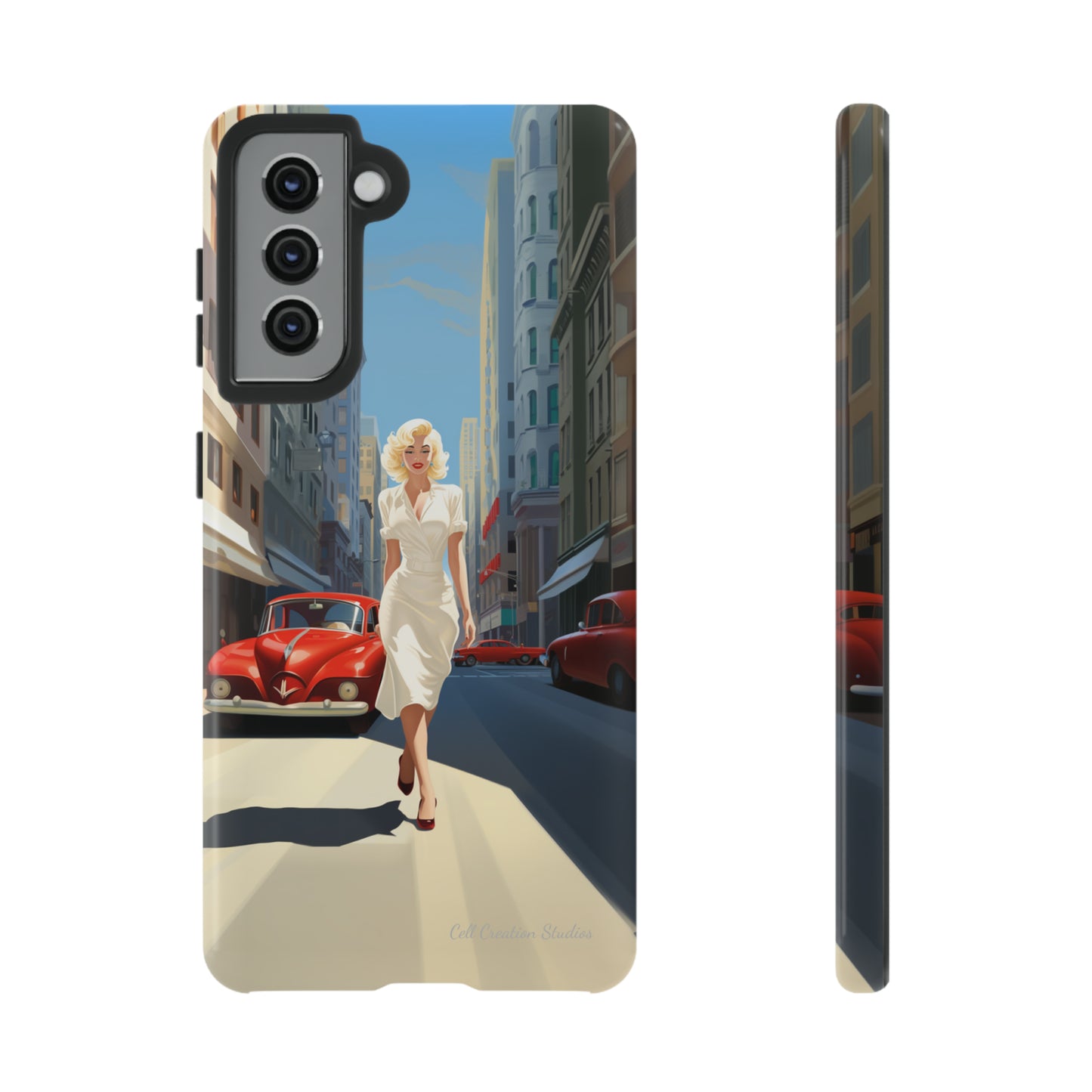 "City Stroll Glamour" Marilyn Monroe Phone Case -Tough Cases