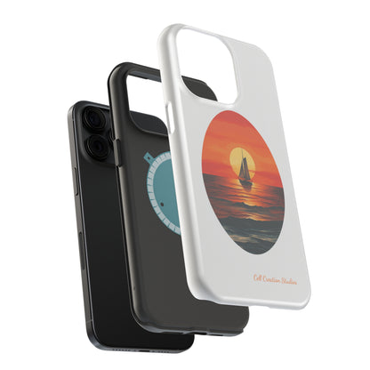 "Sailboat Sunset Serenity" -MagSafe Tough iPhone Cases