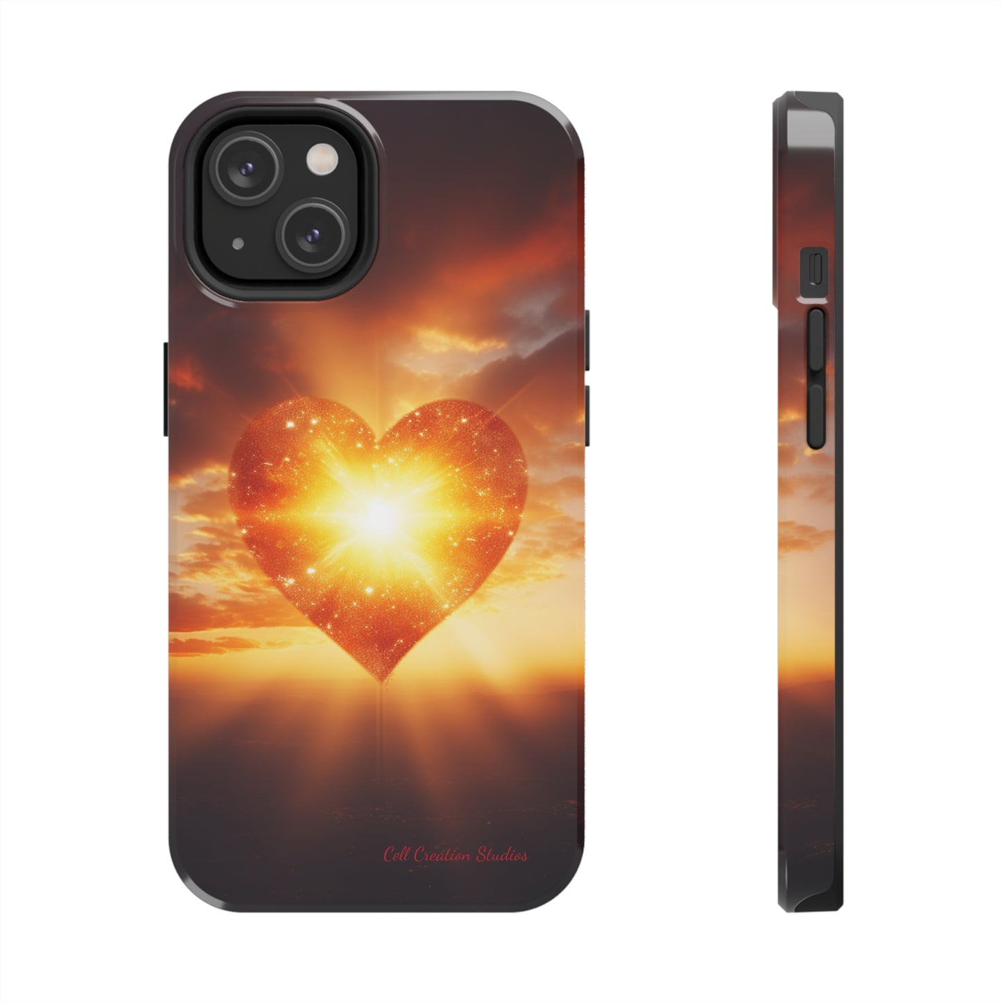 Introducing the "Sunlit Heart" Cell Phone Case – Embrace Love and Radiance -Tough Phone Cases