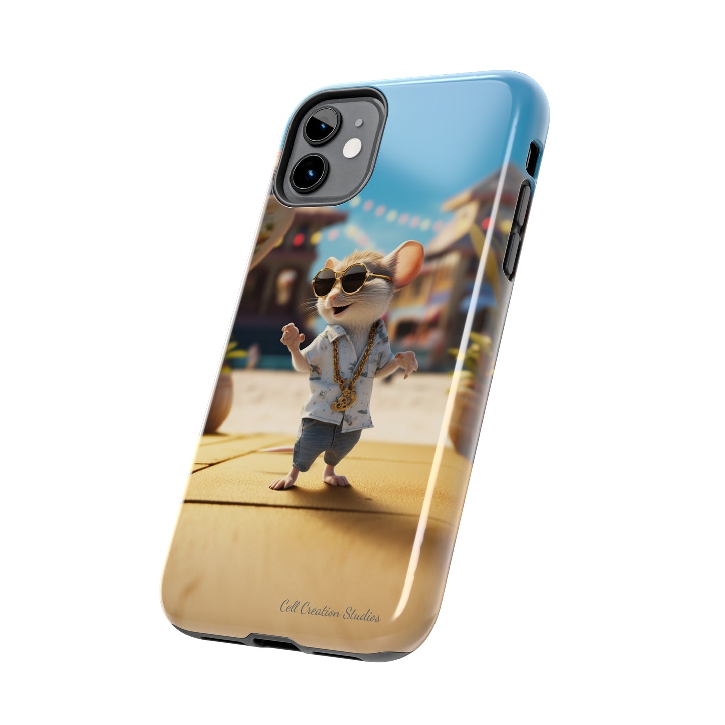 Introducing the "Groovy Mouse Rockstar" Cell Phone Case – Rock to the Beat of Coolness -Tough Phone Cases