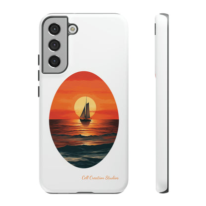 "Sailboat Sunset Serenity" -Tough Samsung Cases