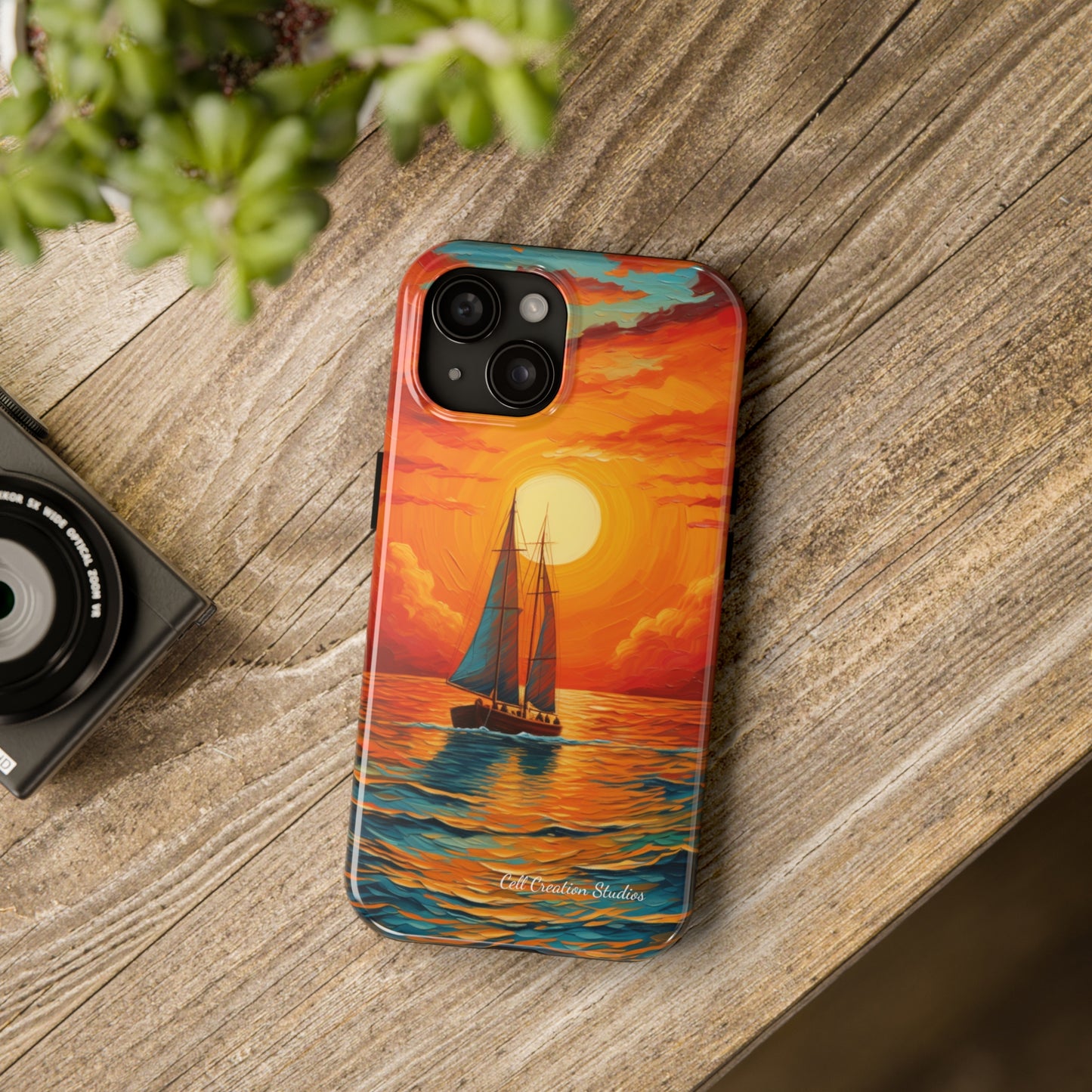 "Sailboat Sunset" -Tough iPhone Cases